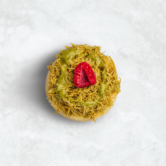 Pistachio Kunafa cheesecake
