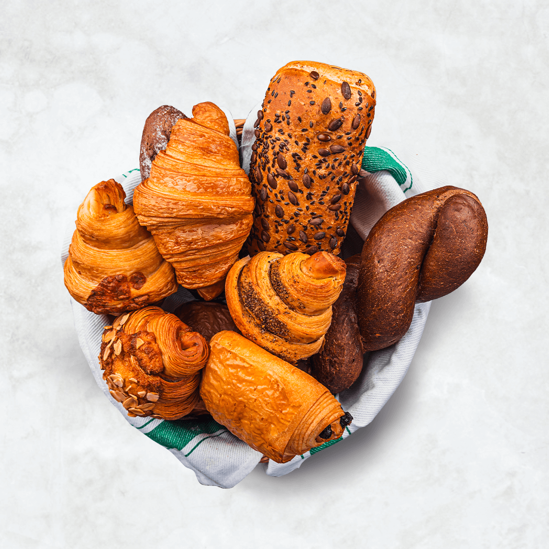 Mixed Bread & Croissant Basket