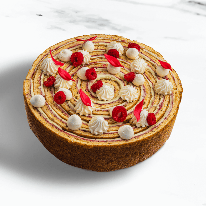 Raspberry Pistachio Roll