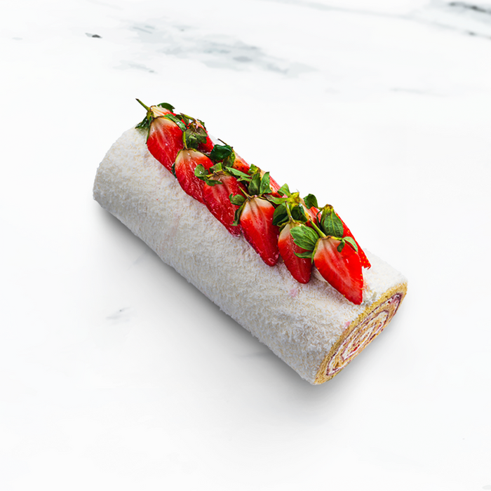 Strawberry Coconut Roulade