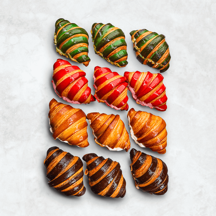 Tri Color Mixed Croissants
