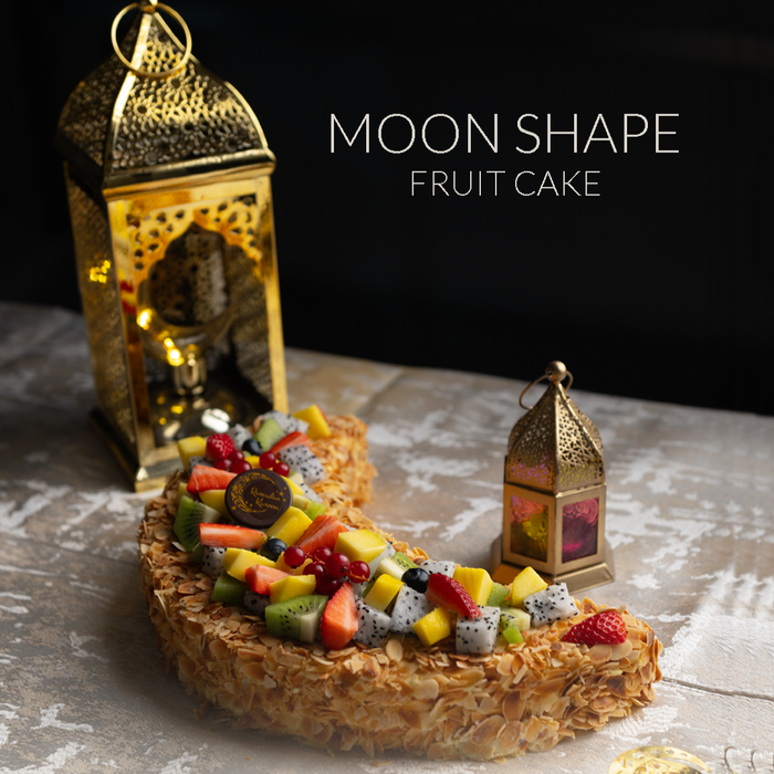 Moon Shape Fruit Cake